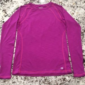 Champion long sleeve workout top size S